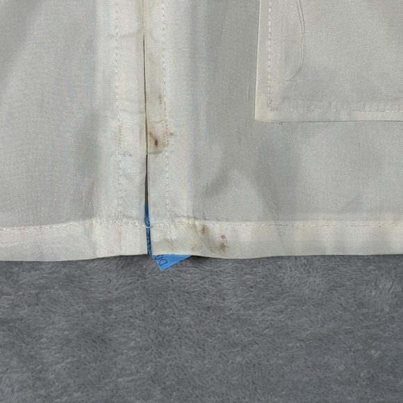 Vintage Atlas Textiles Jacket Mens L White Ford Mustang Mach 1 Racing *FLAWS - Picture 3 of 13